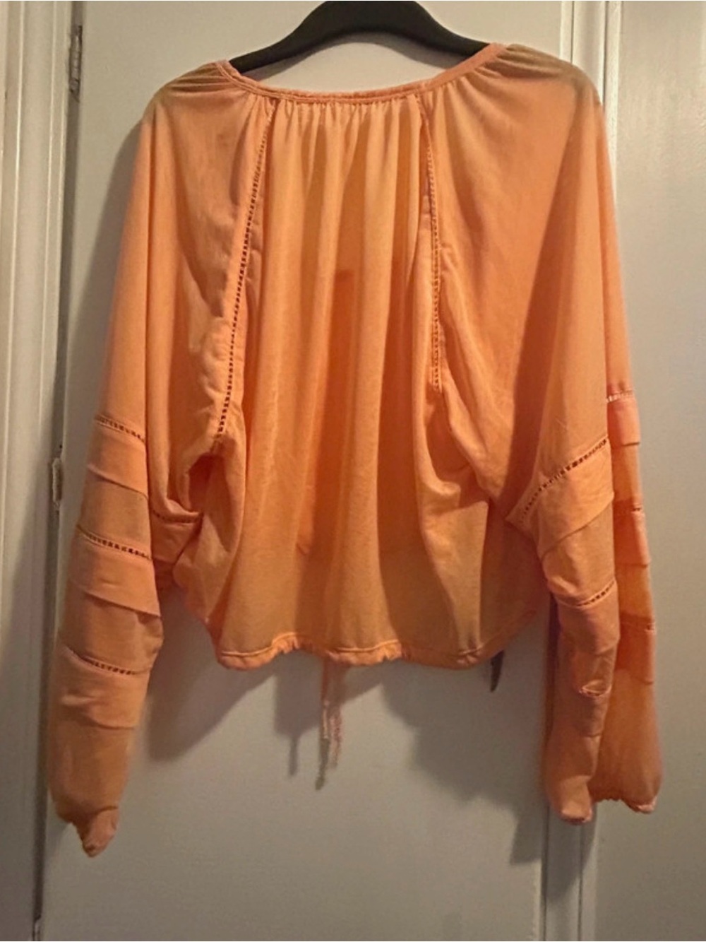 FP Movement Peach Long-Sleeve Drawstring Crop Tunic - Picture 4 of 5